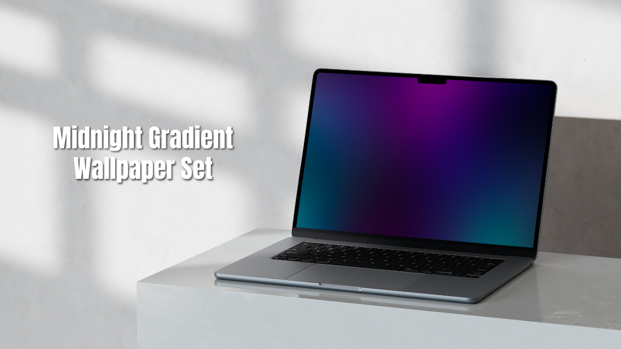 Midnight Gradient Wallpaper Pack - Mockup